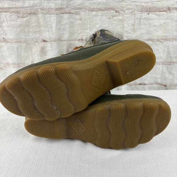 Sperry Women's 9 Brown Camo Syren Gulf Waterproof Rain Duck Boots - Picture 11 of 11